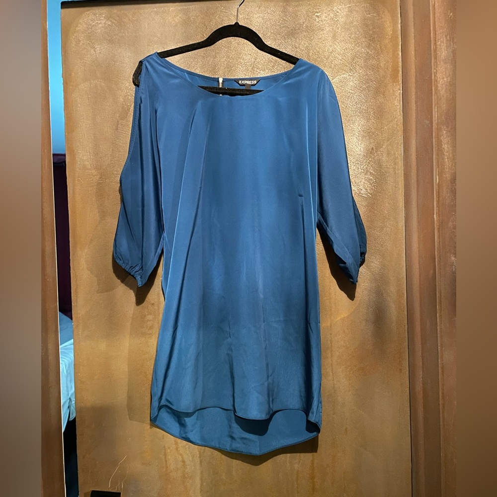 Express Women's Blue Midi Dress